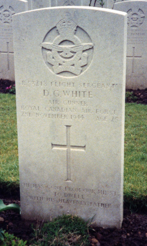 F/Sgt Douglas George White<br/><br /><br />died November 2nd, 1944